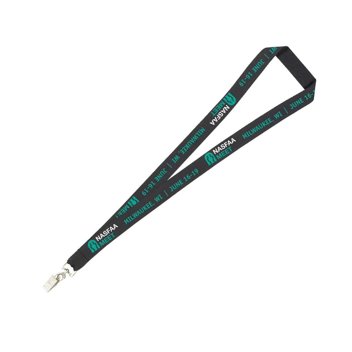 Custom Lanyards Recycled RPET Silkscreen Import - 18 x 0.75 in - product view 3