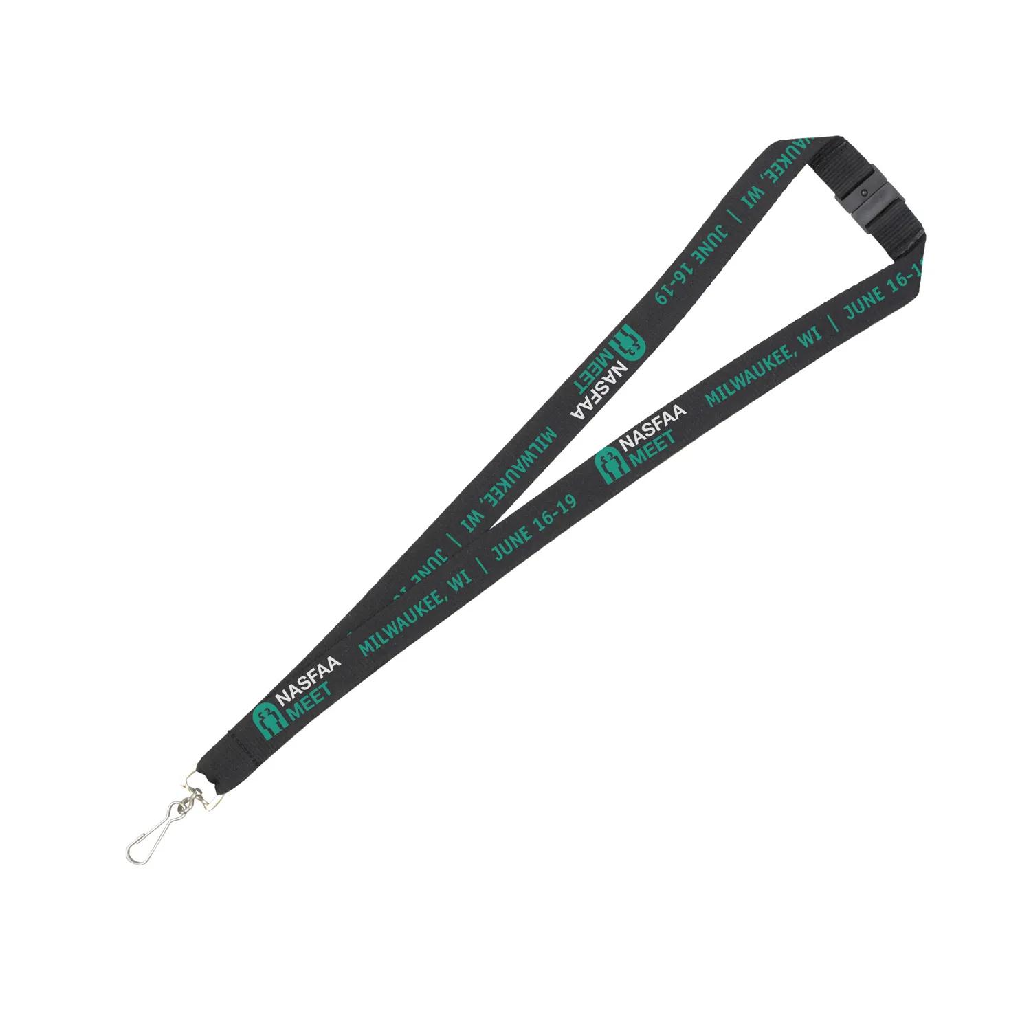 Custom Lanyards Recycled RPET Silkscreen Import - 18 x 0.75 in - product view 51