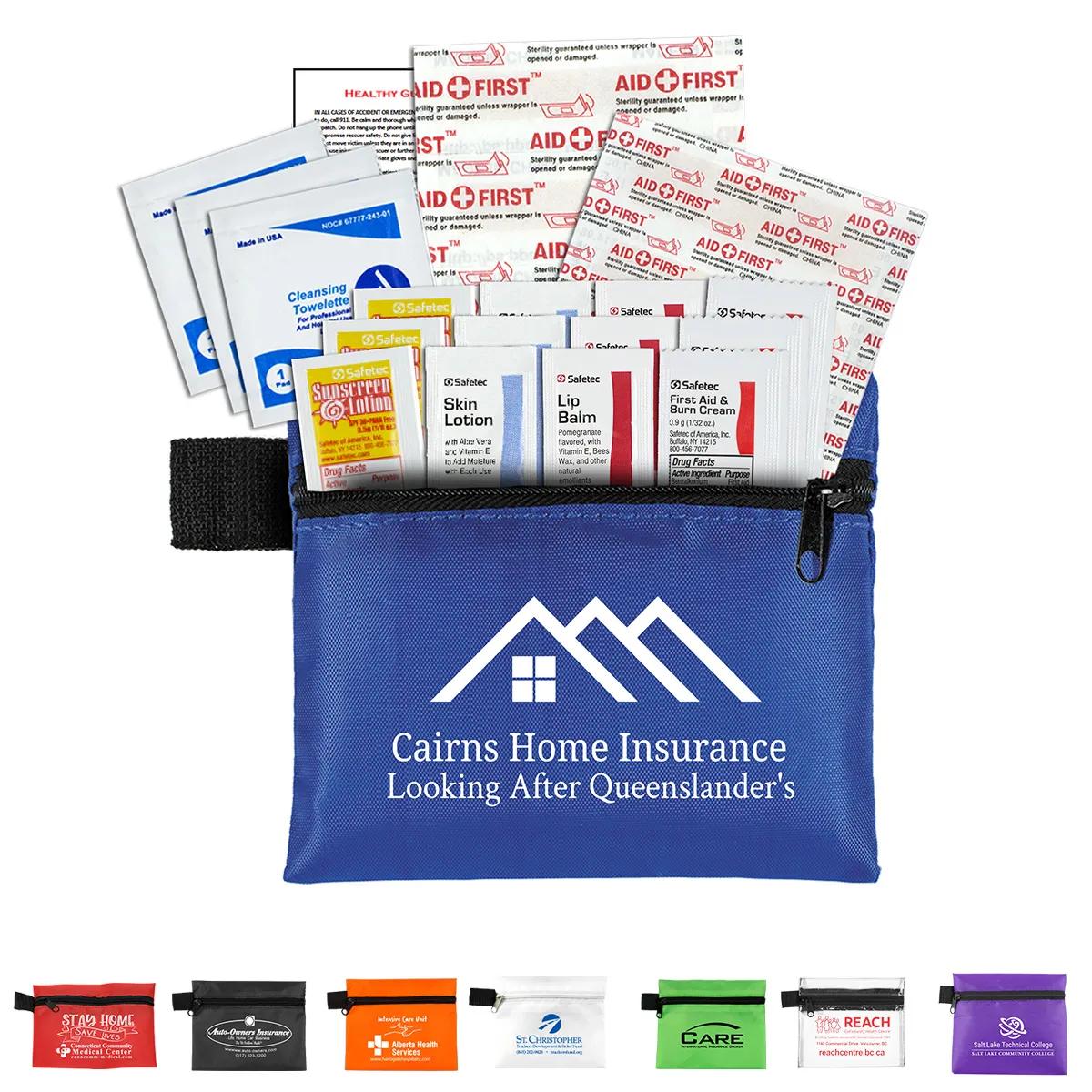 First Aid Kit 31 Piece Sun Protection Polyester - 5 x 4.25 in