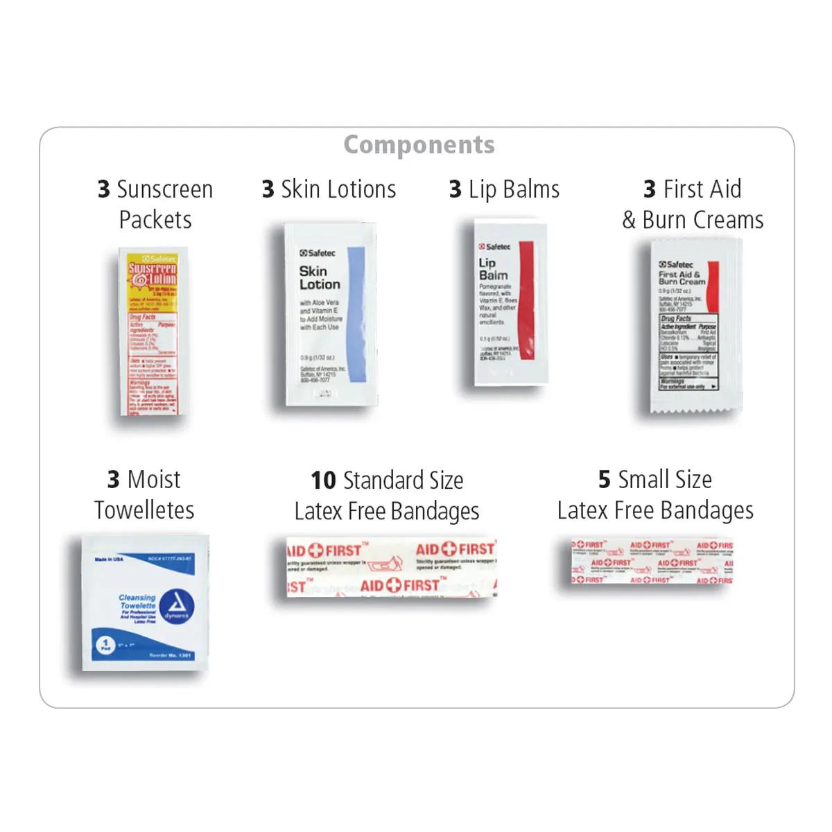 First Aid Kit 31 Piece Sun Protection Polyester - 5 x 4.25 in - product view 23