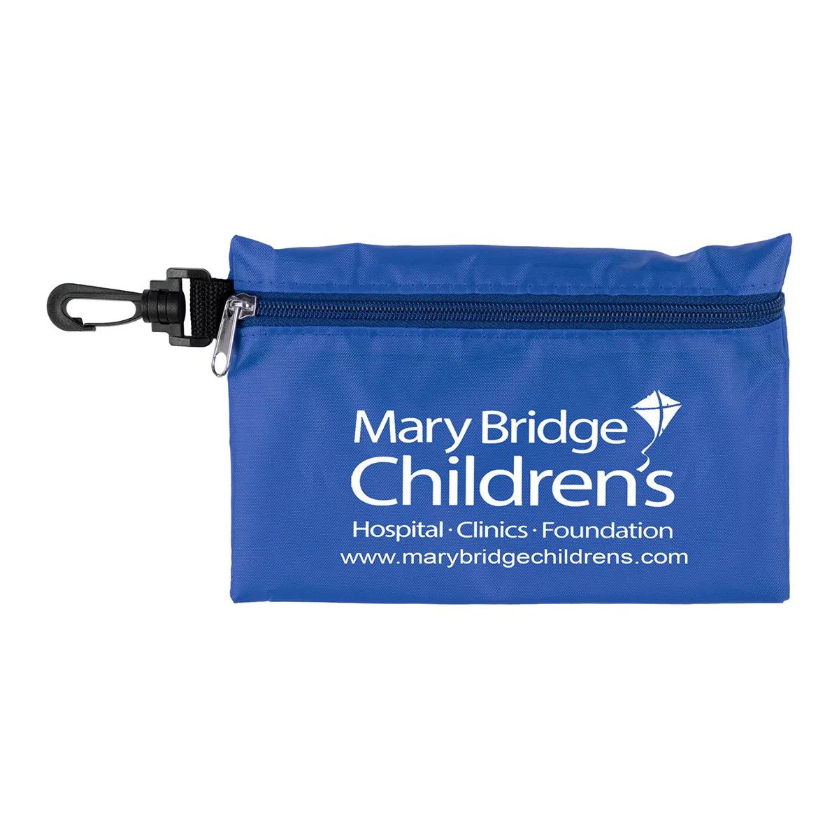 Camping First Aid Kit 43 Piece with Carabiner - 7.5 x 5 in - product view 4