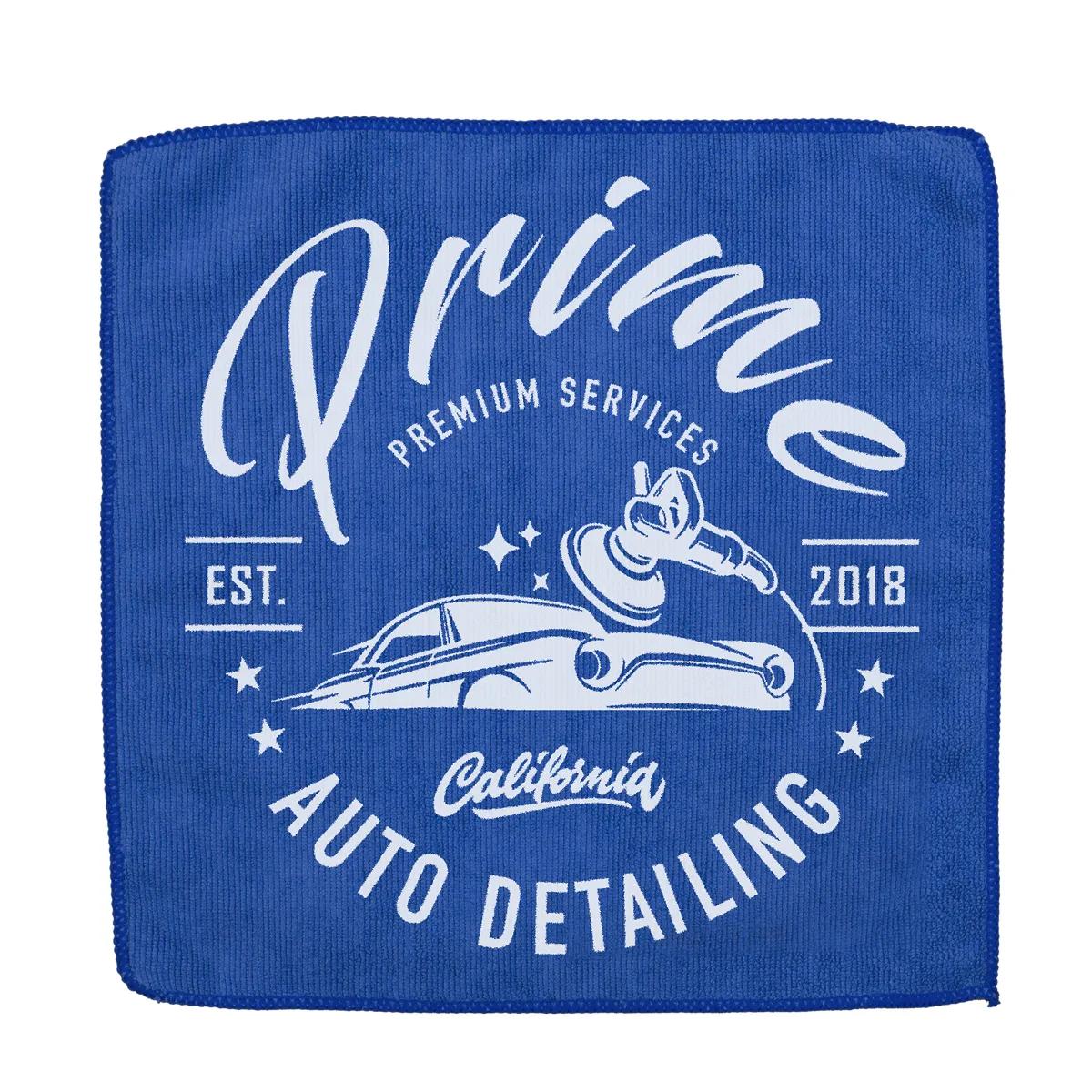 Microfiber Rally Towel Recycled RPET Heavy Duty - 12 x 12 in - product view 4