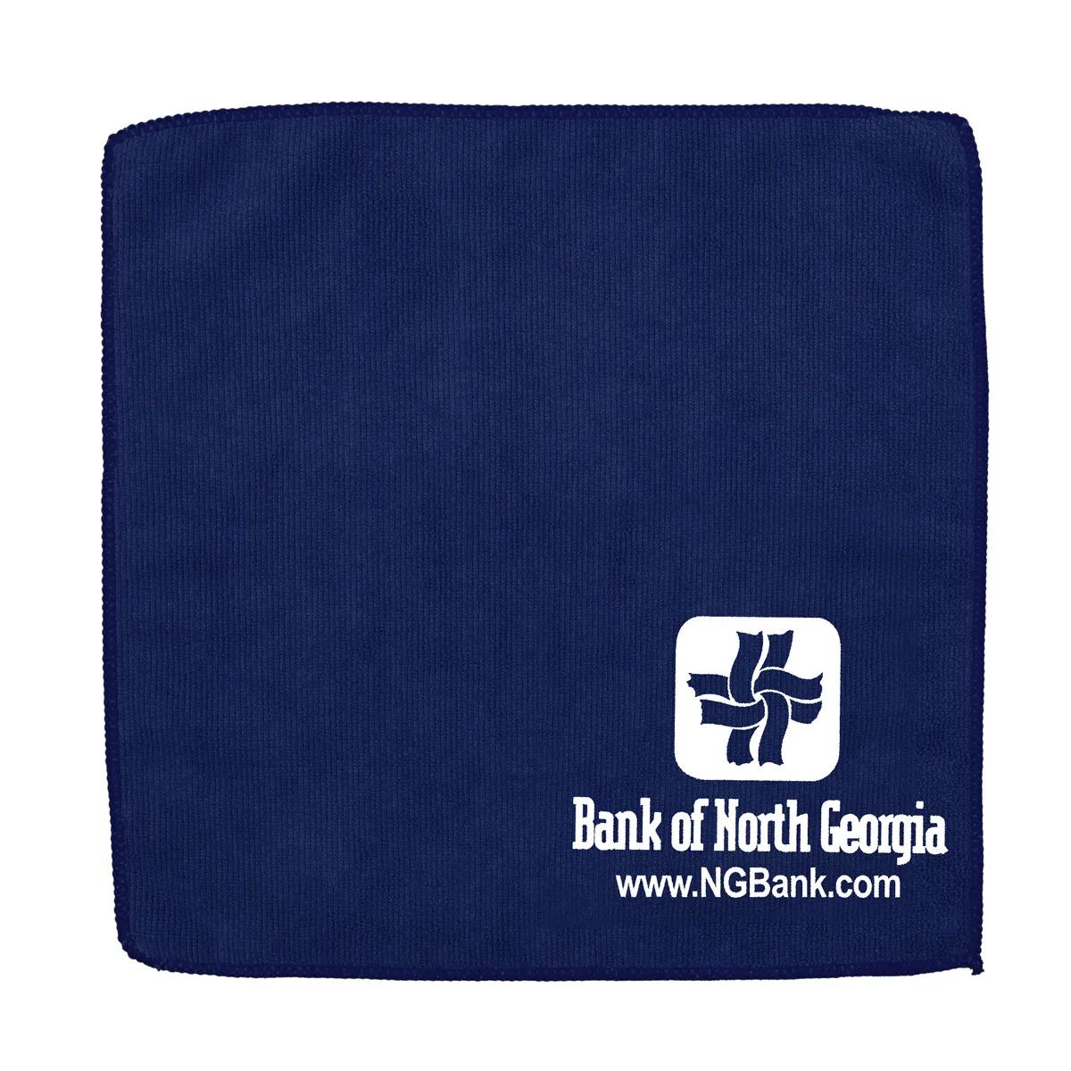 Microfiber Rally Towel Recycled RPET Heavy Duty - 12 x 12 in - product view 5