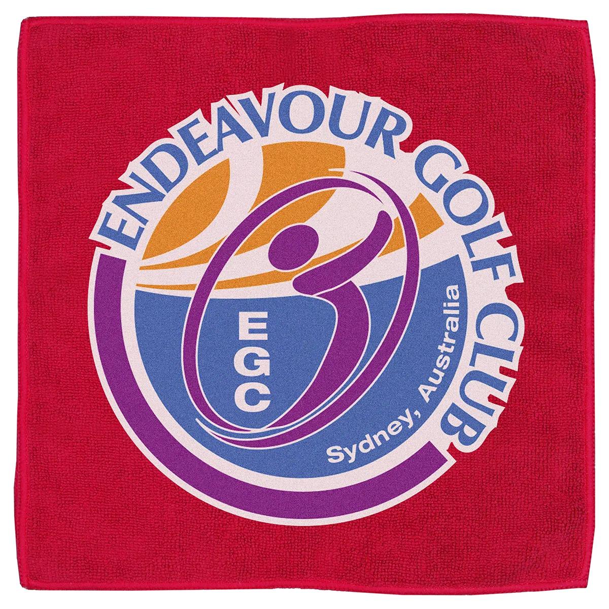 Microfiber Rally Towel Recycled RPET Heavy Duty - 12 x 12 in - product view 11