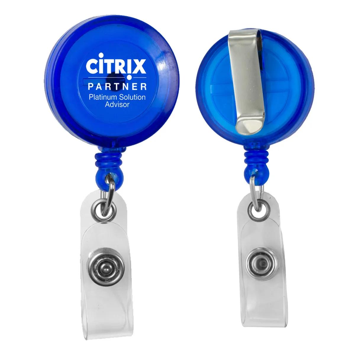 Badge Reel Retractable Round Metal Clip 30 Inch - 1.25 in - product view 3