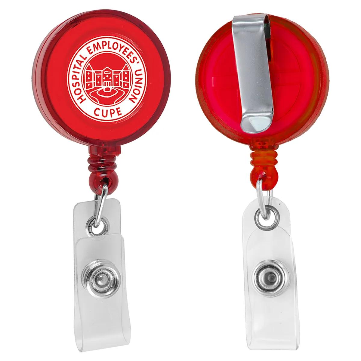 Badge Reel Retractable Round Metal Clip 30 Inch - 1.25 in - product view 5