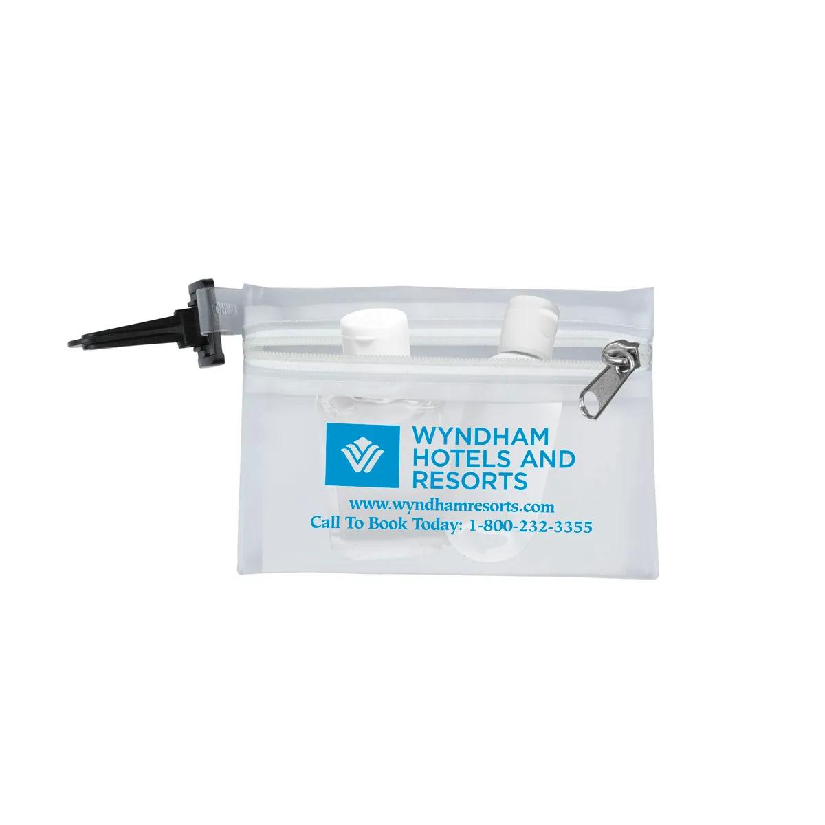 First Aid Sun Kit 10 Piece with Carabiner Translucent - 4.9 x 3.5 in - product view 9