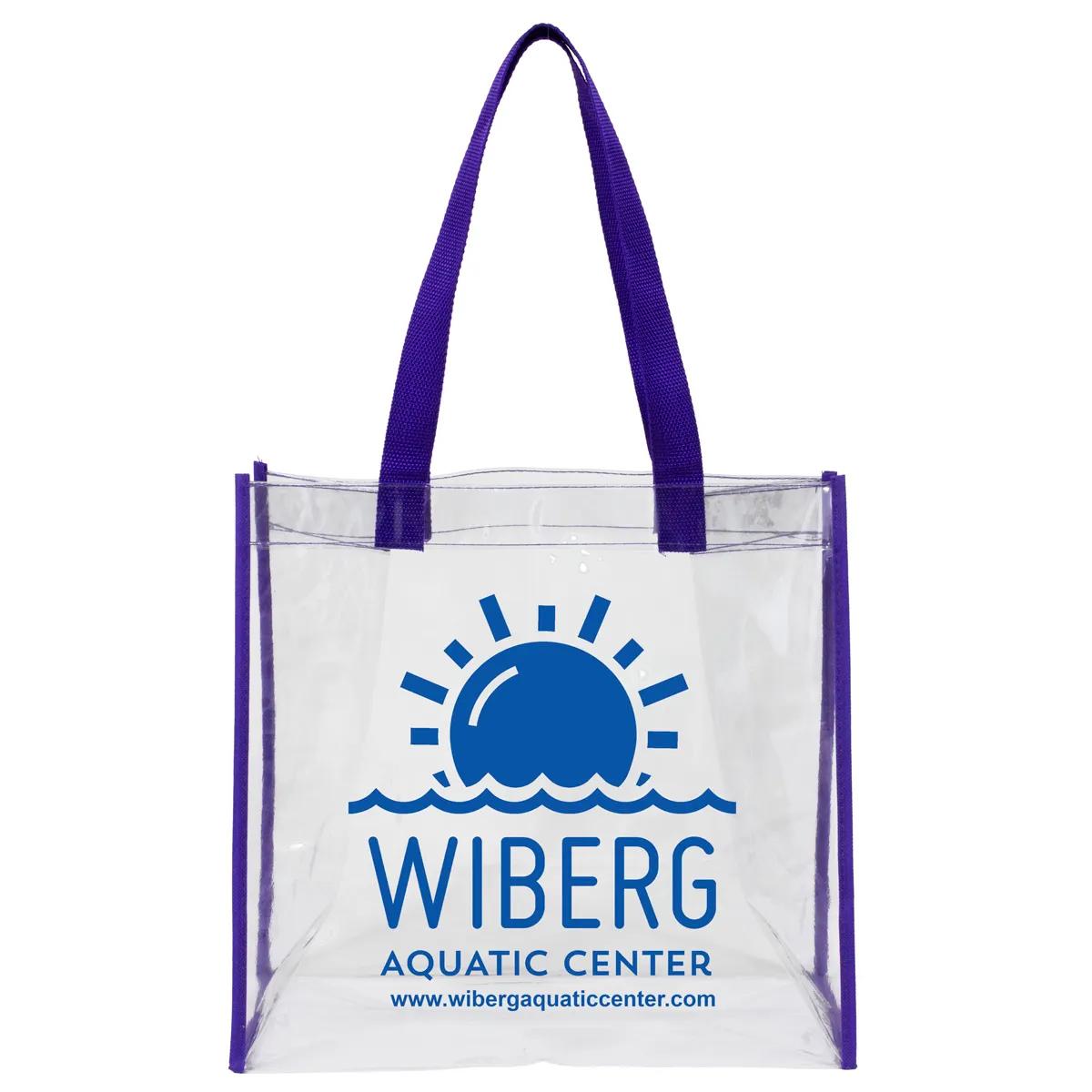 Clear Stadium Tote Bag Vinyl Compliant Policy - 12 x 12 x 6 in - product view 4