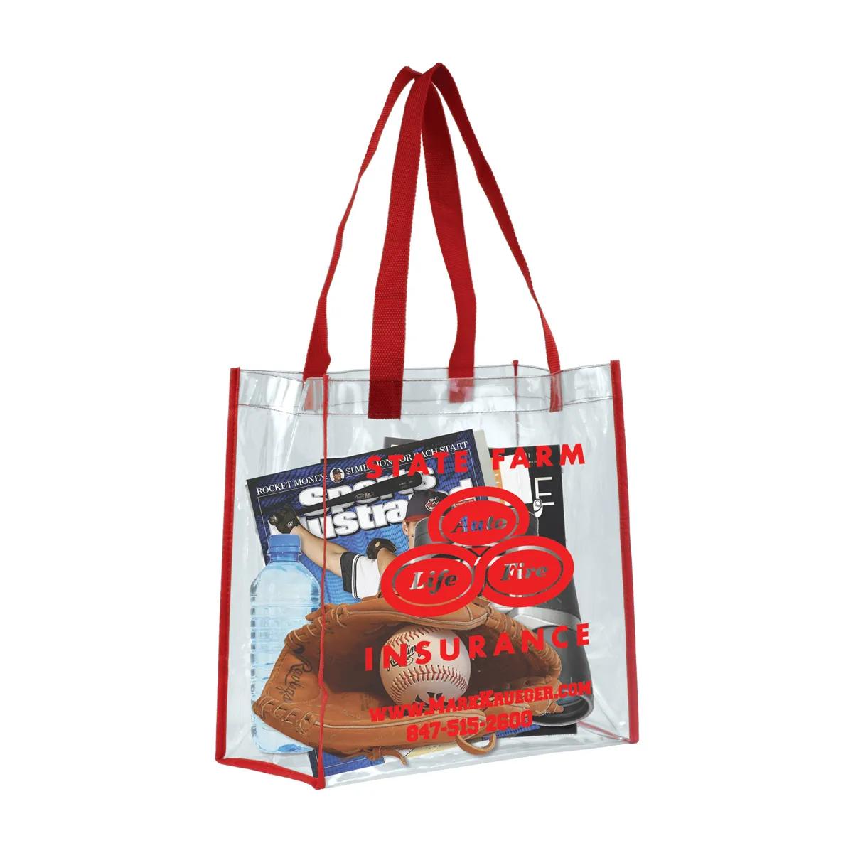 Clear Stadium Tote Bag Vinyl Compliant Policy - 12 x 12 x 6 in - product view 8