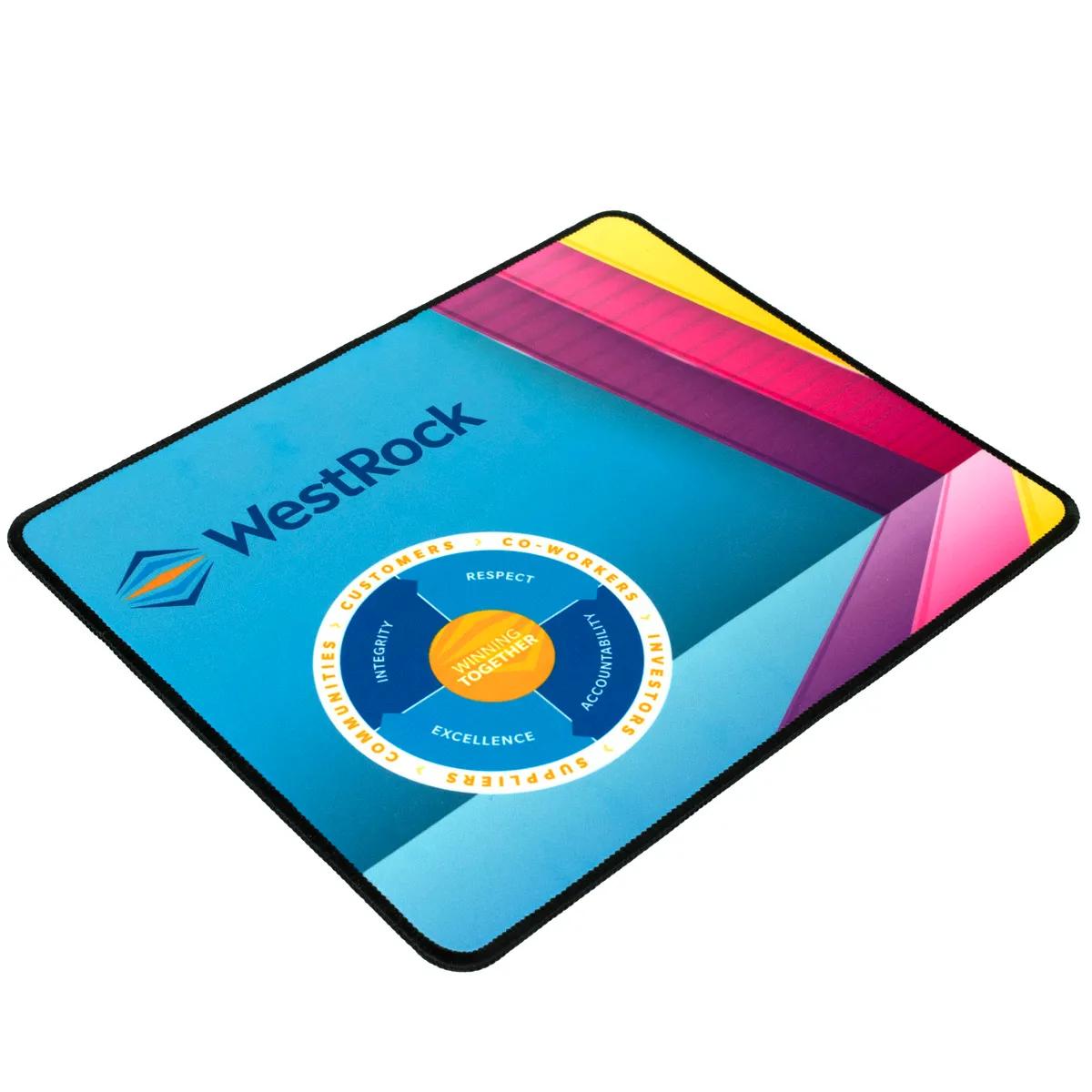 Mouse Pad Full Color Polyester Non-Slip Backing - 10 x 12 in - product view 3