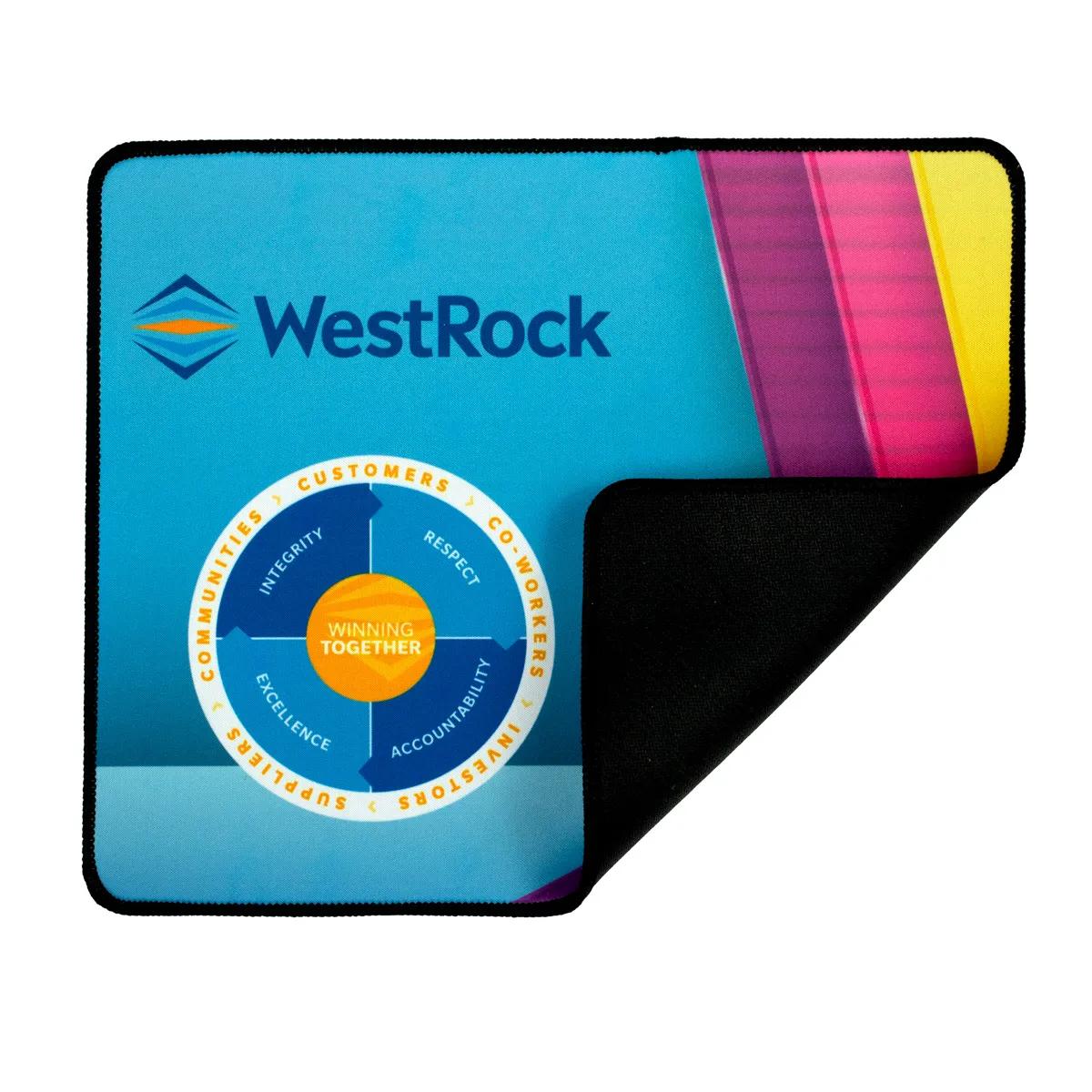 Mouse Pad Full Color Polyester Non-Slip Backing - 10 x 12 in - product view 5