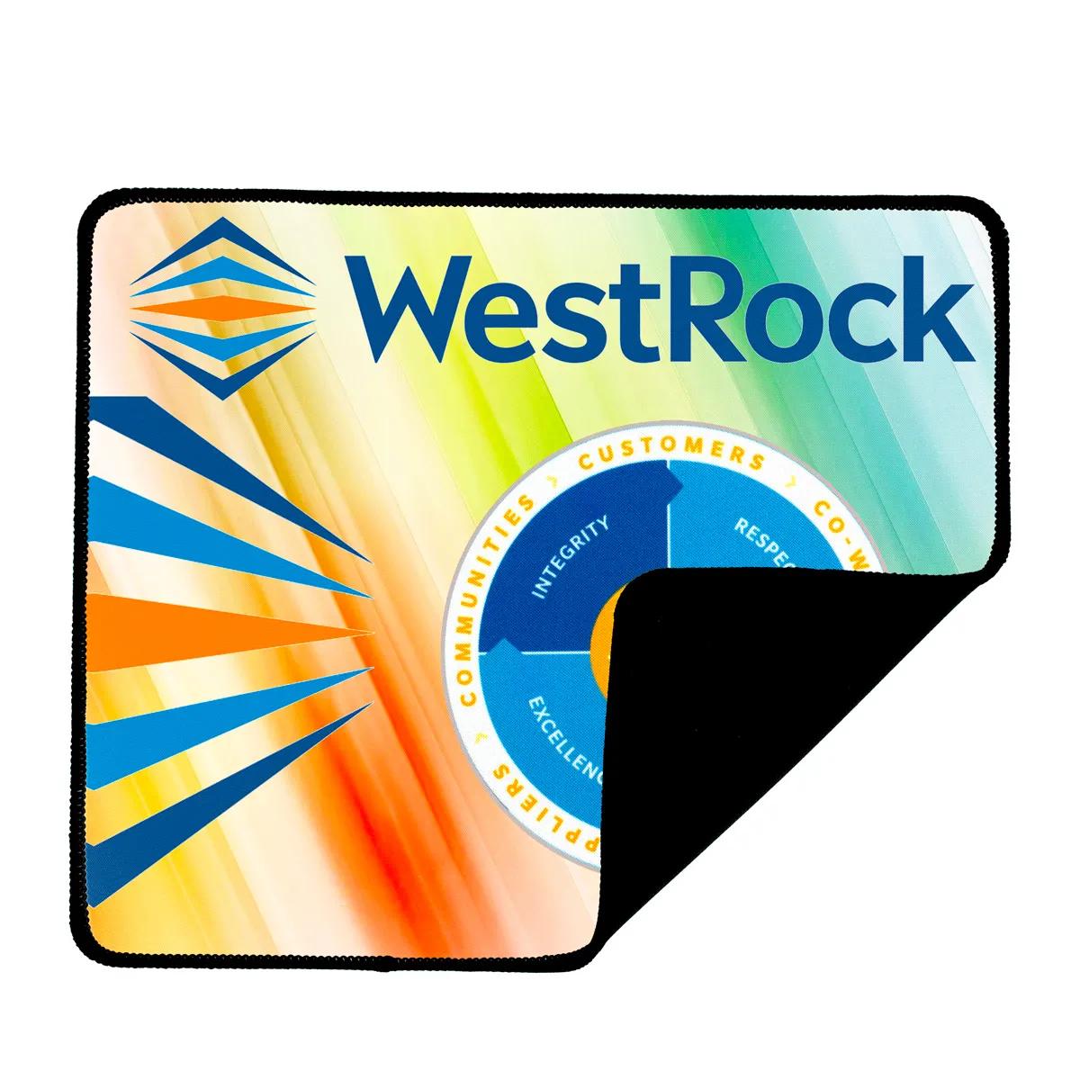 Mouse Pad Full Color Polyester Non-Slip Backing - 10 x 12 in - product view 7