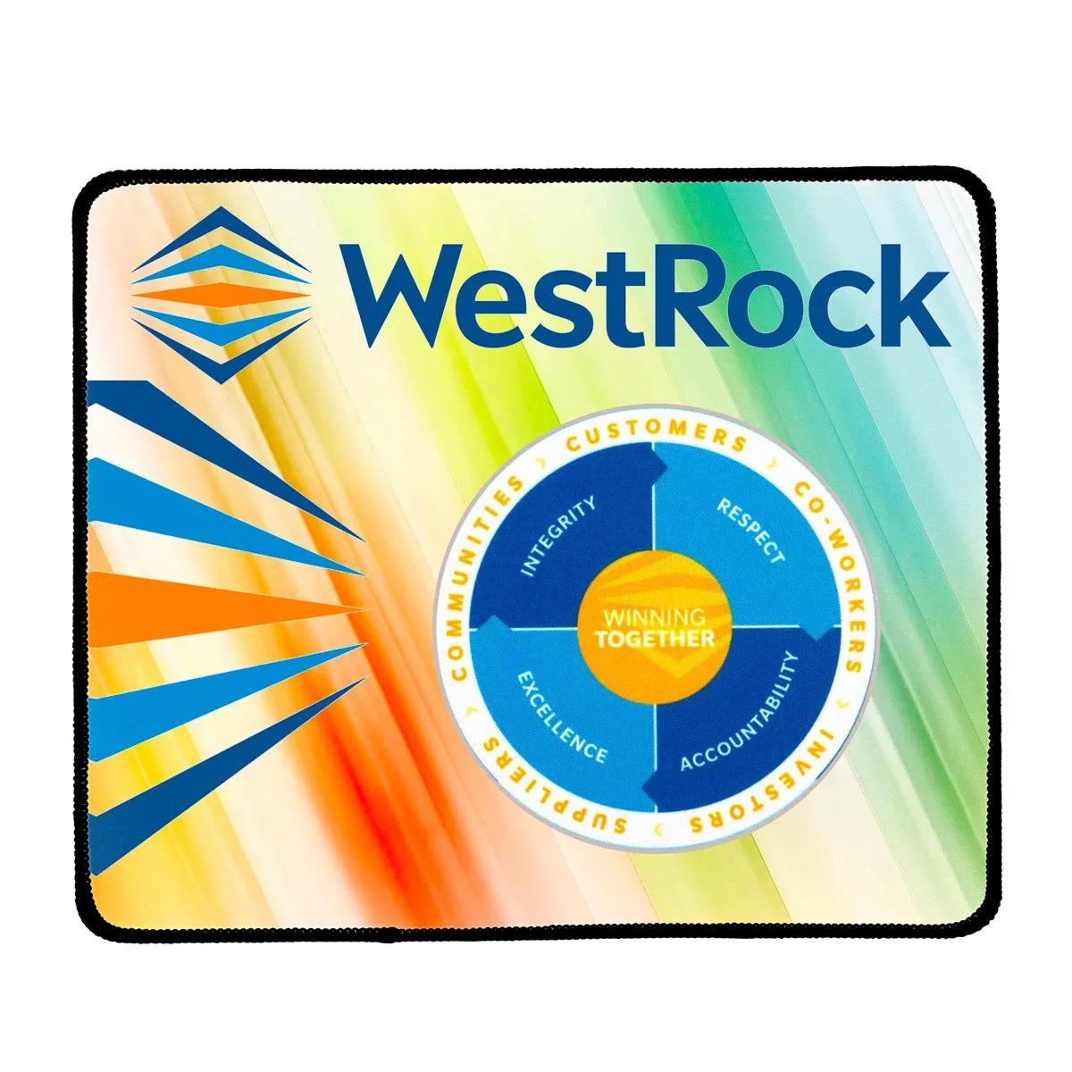 Mouse Pad Full Color Polyester Non-Slip Backing - 10 x 12 in - product view 9