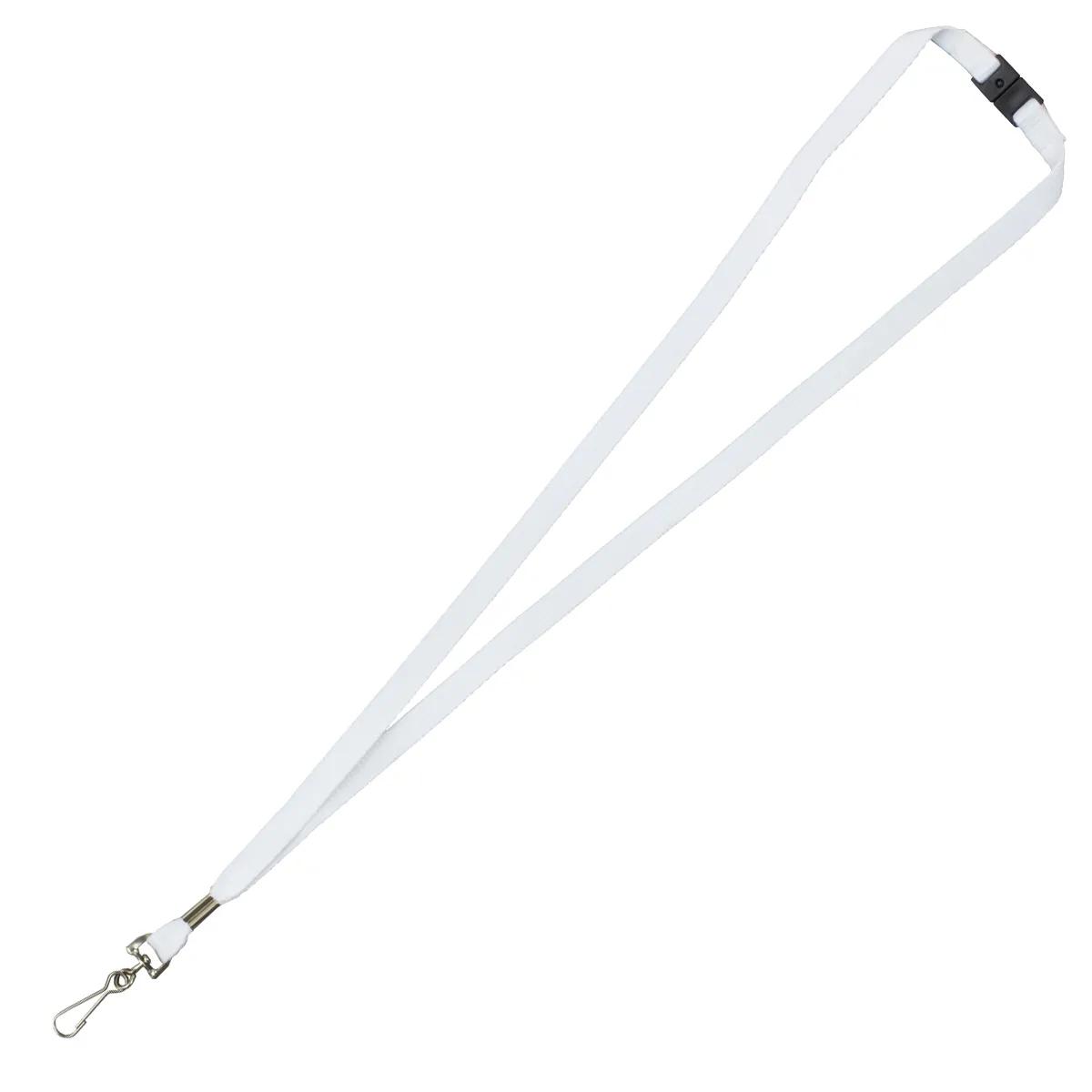 Custom Lanyard Polyester Breakaway Metal Crimp - 3/8 in Wide - product view 7