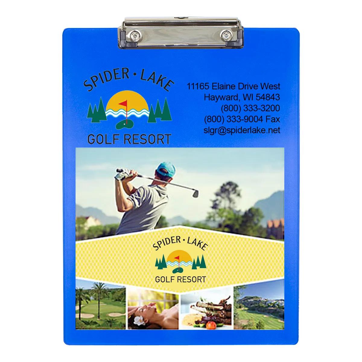 Letter Size Clipboard Full Color Polystyrene Metal - 9 x 12 in - product view 3