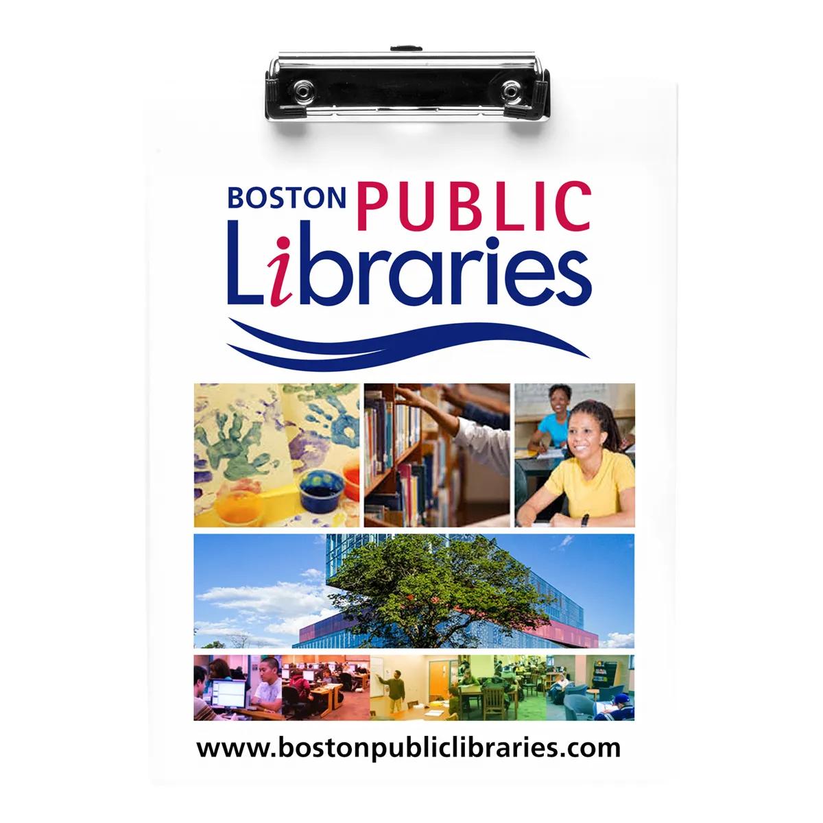 Letter Size Clipboard Full Color Polystyrene Metal - 9 x 12 in - product view 4