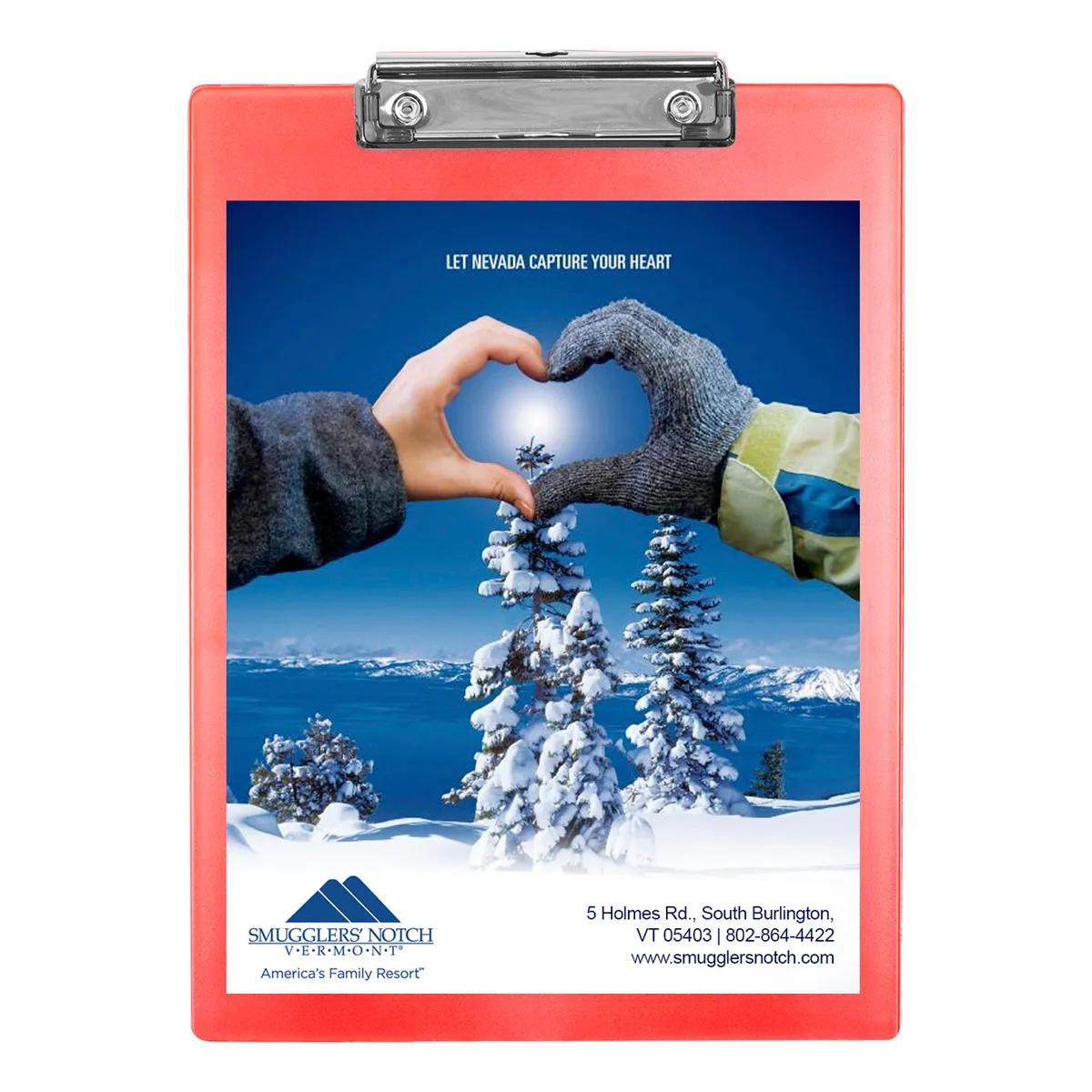 Letter Size Clipboard Full Color Polystyrene Metal - 9 x 12 in - product view 5