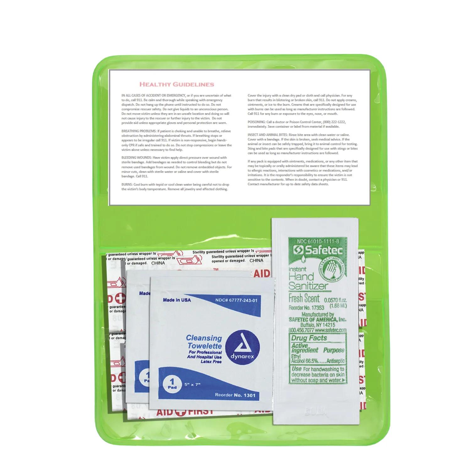 First Aid Kit 8 Piece Stay Clean Vinyl Pouch - 4.5 x 2.9 in - product view 5