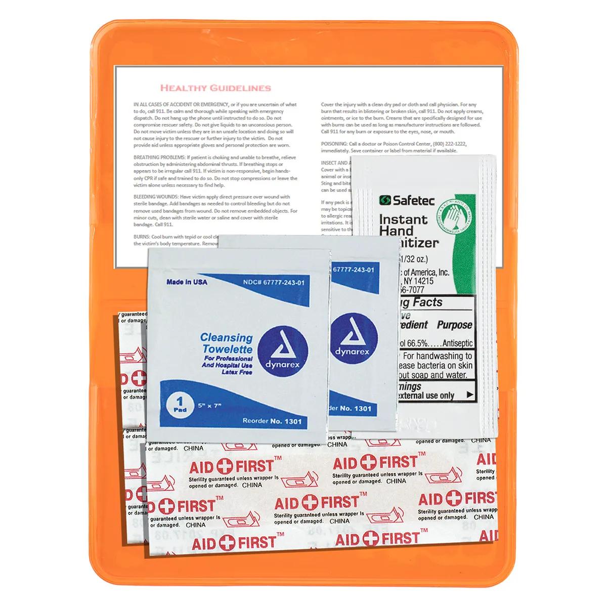 First Aid Kit 8 Piece Stay Clean Vinyl Pouch - 4.5 x 2.9 in - product view 7