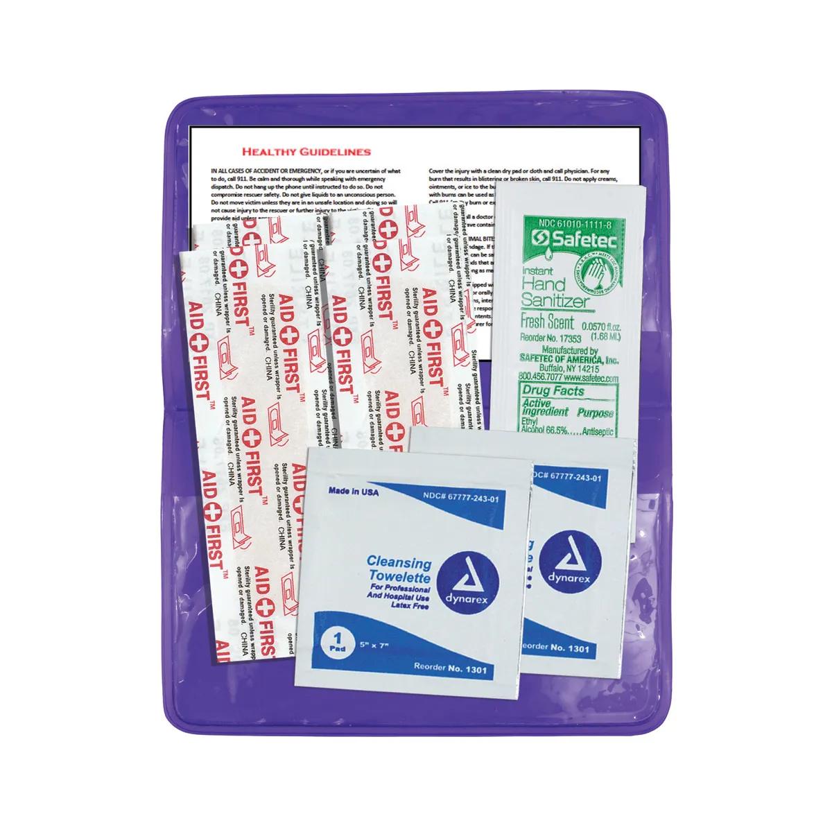 First Aid Kit 8 Piece Stay Clean Vinyl Pouch - 4.5 x 2.9 in - product view 8