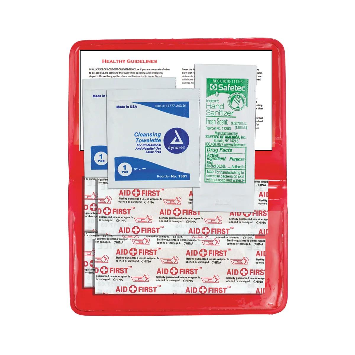 First Aid Kit 8 Piece Stay Clean Vinyl Pouch - 4.5 x 2.9 in - product view 9
