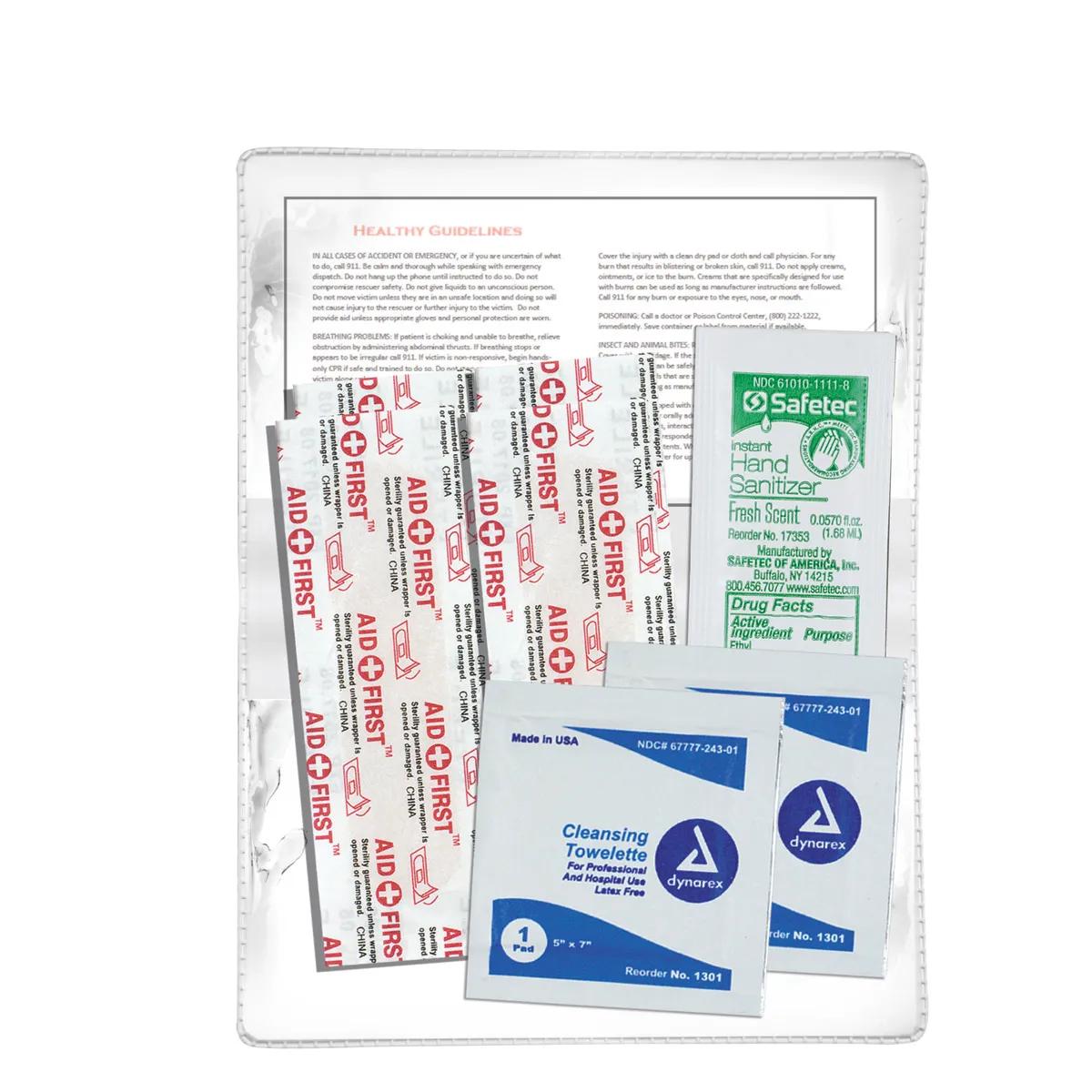 First Aid Kit 8 Piece Stay Clean Vinyl Pouch - 4.5 x 2.9 in - product view 10