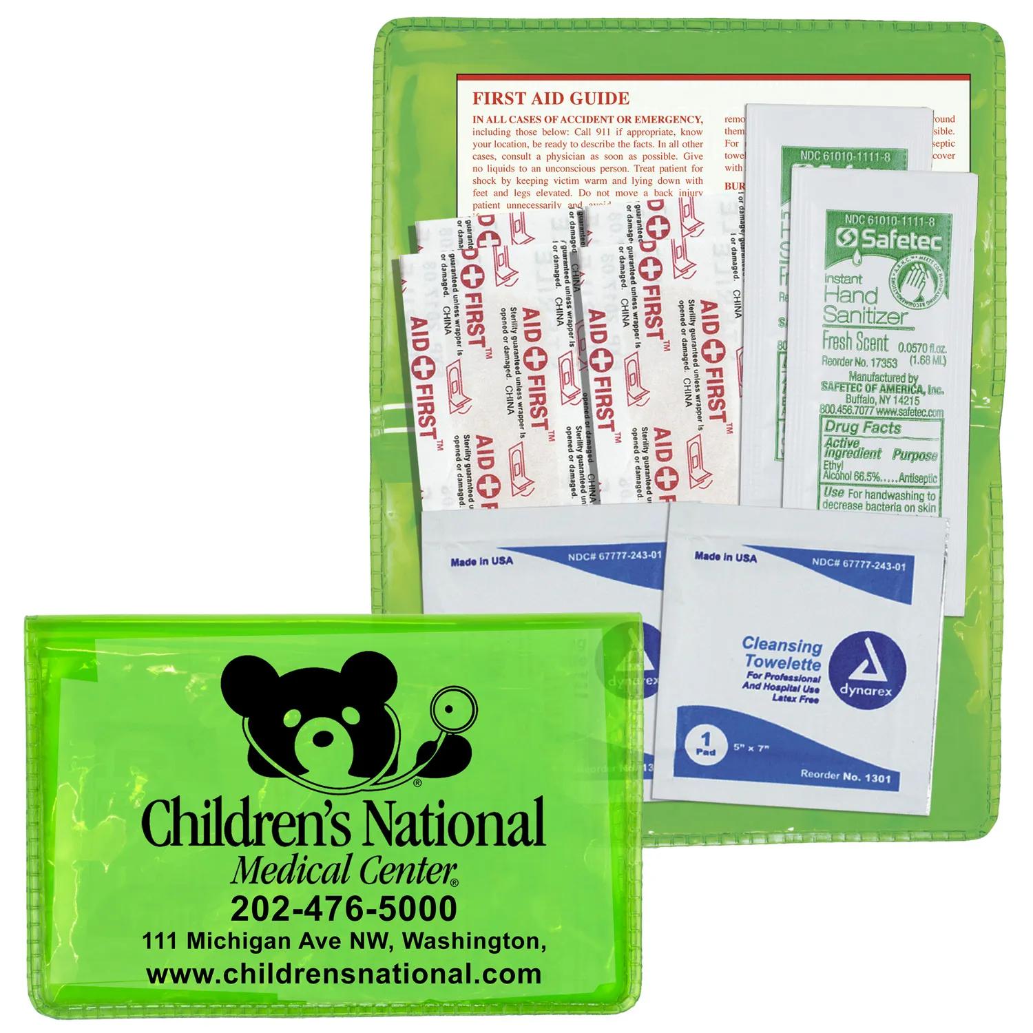 First Aid Kit 9 Piece Stay Clean Hand Sanitizer - 4.5 x 2.9 in - product view 24