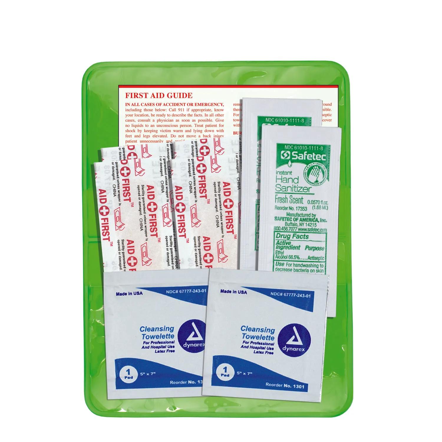 First Aid Kit 9 Piece Stay Clean Hand Sanitizer - 4.5 x 2.9 in - product view 25