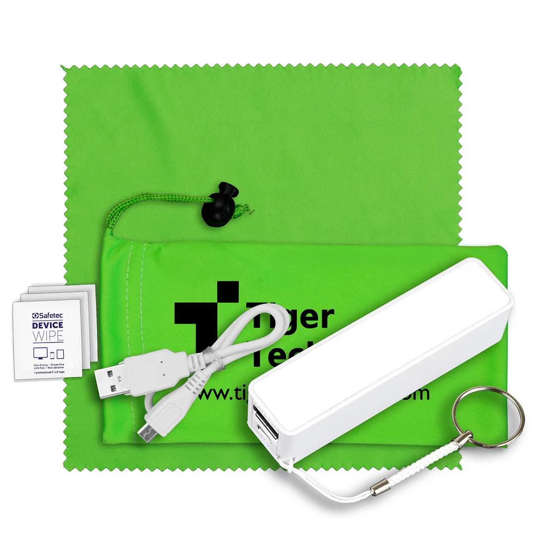 Mobile Tech Power Bank Kit Microfiber Cinch Pack - 3.5 x 7 in - product view 4