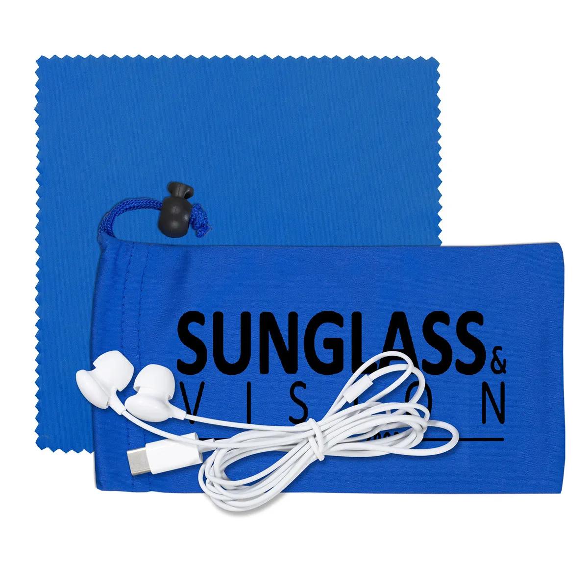 Mobile Tech Earbud Kit Microfiber Cloth Cinch - 3.5 x 7 in - product view 8