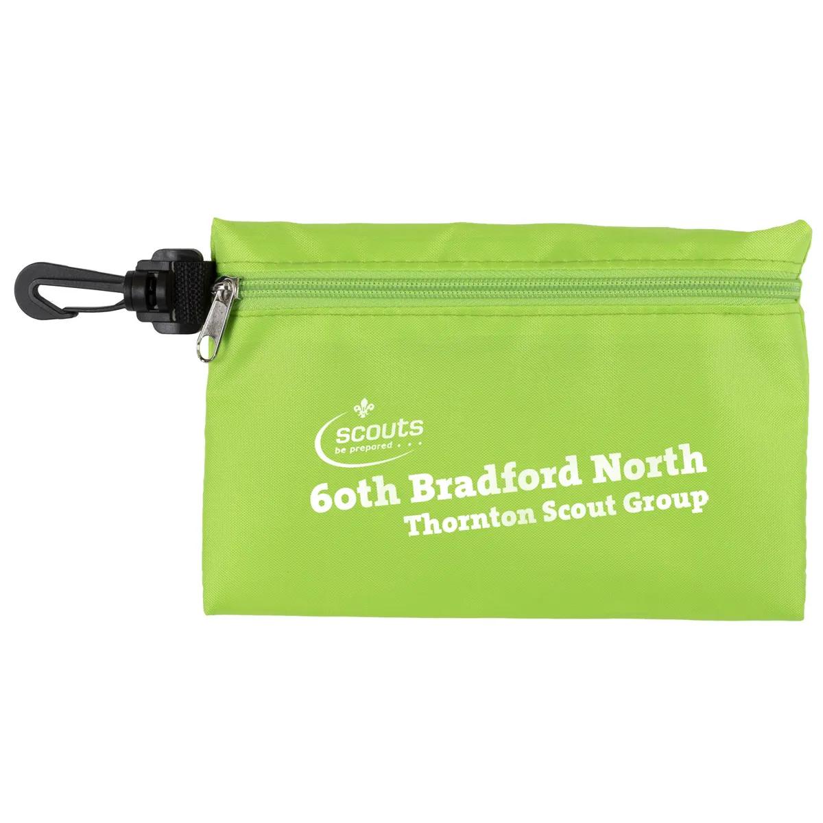 Zipper Storage Pouch with Plastic Hook Polyester - 7.5 x 5 in - product view 15