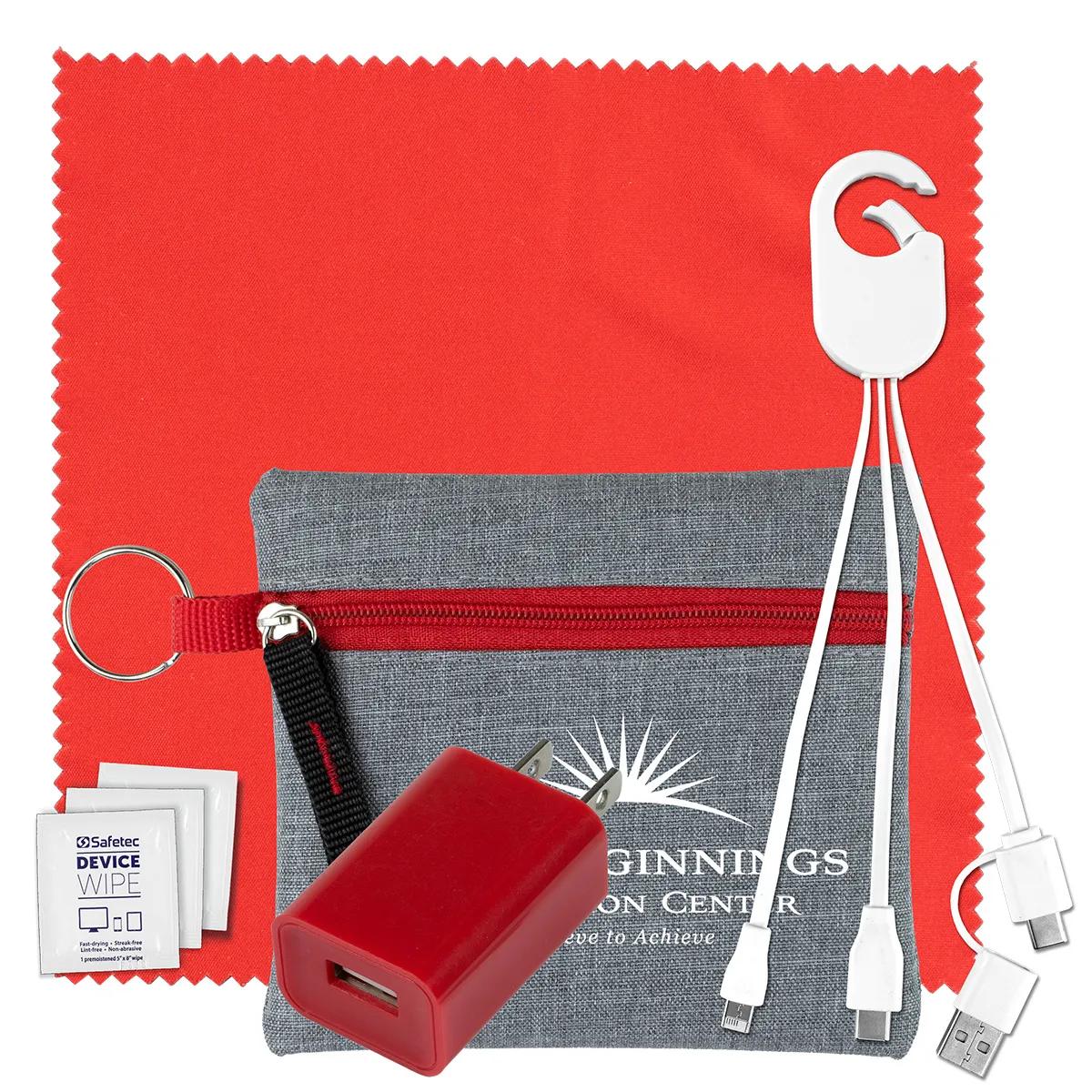 Mobile Tech Kit with 5-in-1 Charging Cable Microfiber - 4.5 in - product view 9