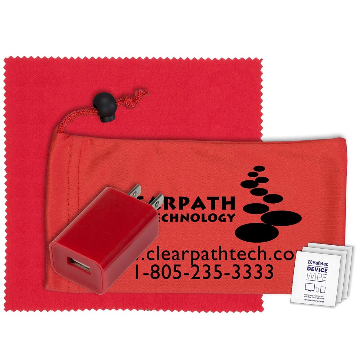 Mobile Tech Wall Charger Kit UL Listed Microfiber - 3.5 x 7 in - product view 9