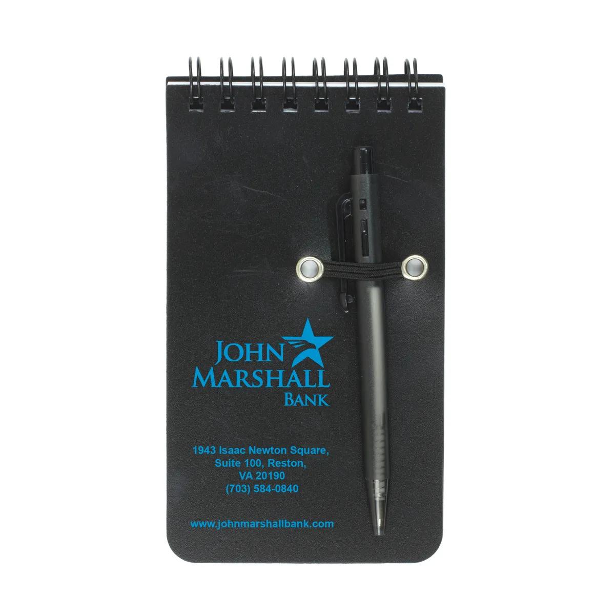 Pocket Spiral Jotter Notepad with Pen Polypropylene - 3 x 5.25 in - product view 3
