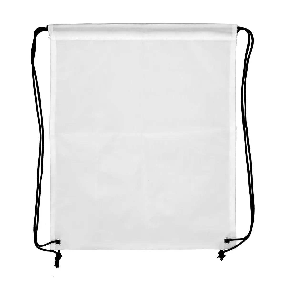 Recycled RPET Drawstring Backpack Full Color Sublimation - 15 x 18 in - product view 3