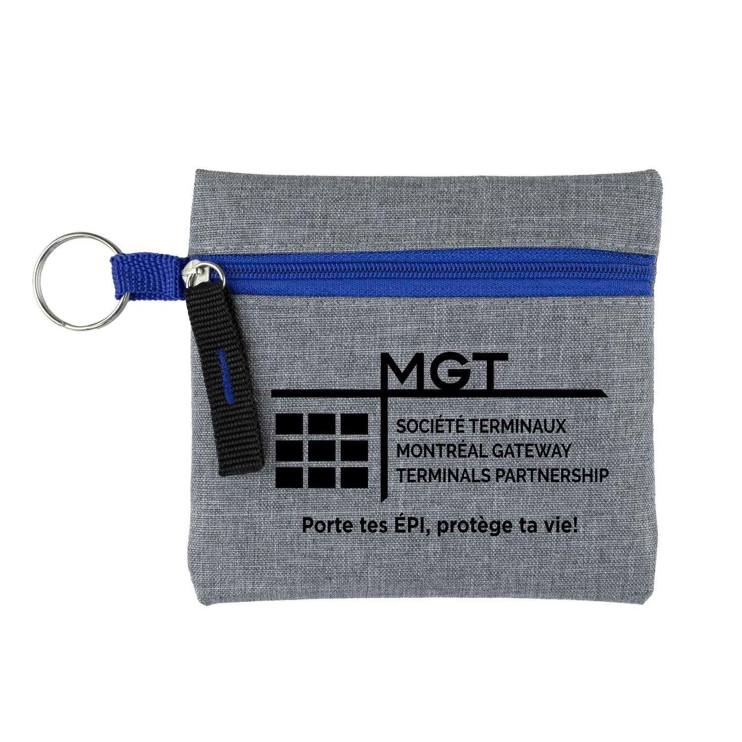 First Aid Kit 20 Piece Heathered Polyester Pouch - 4.5 x 4.5 in - product view 8