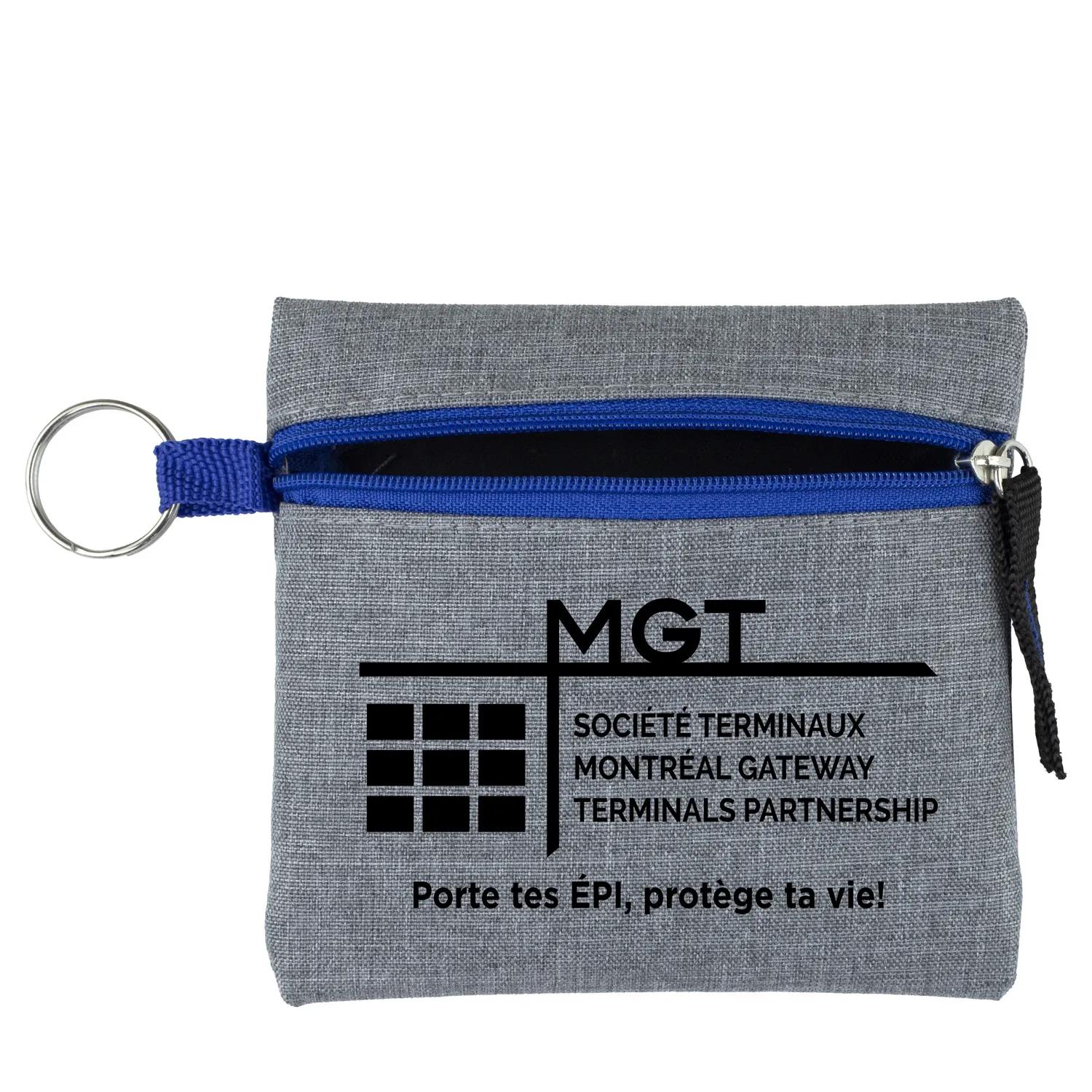 First Aid Kit 20 Piece Heathered Polyester Pouch - 4.5 x 4.5 in - product view 10