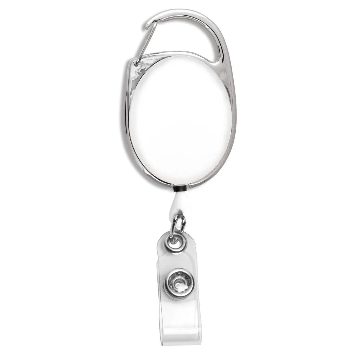 Carabiner Badge Reel Full Color Imprint 30 Inch Cord - 2 x 1.38 in - product view 17