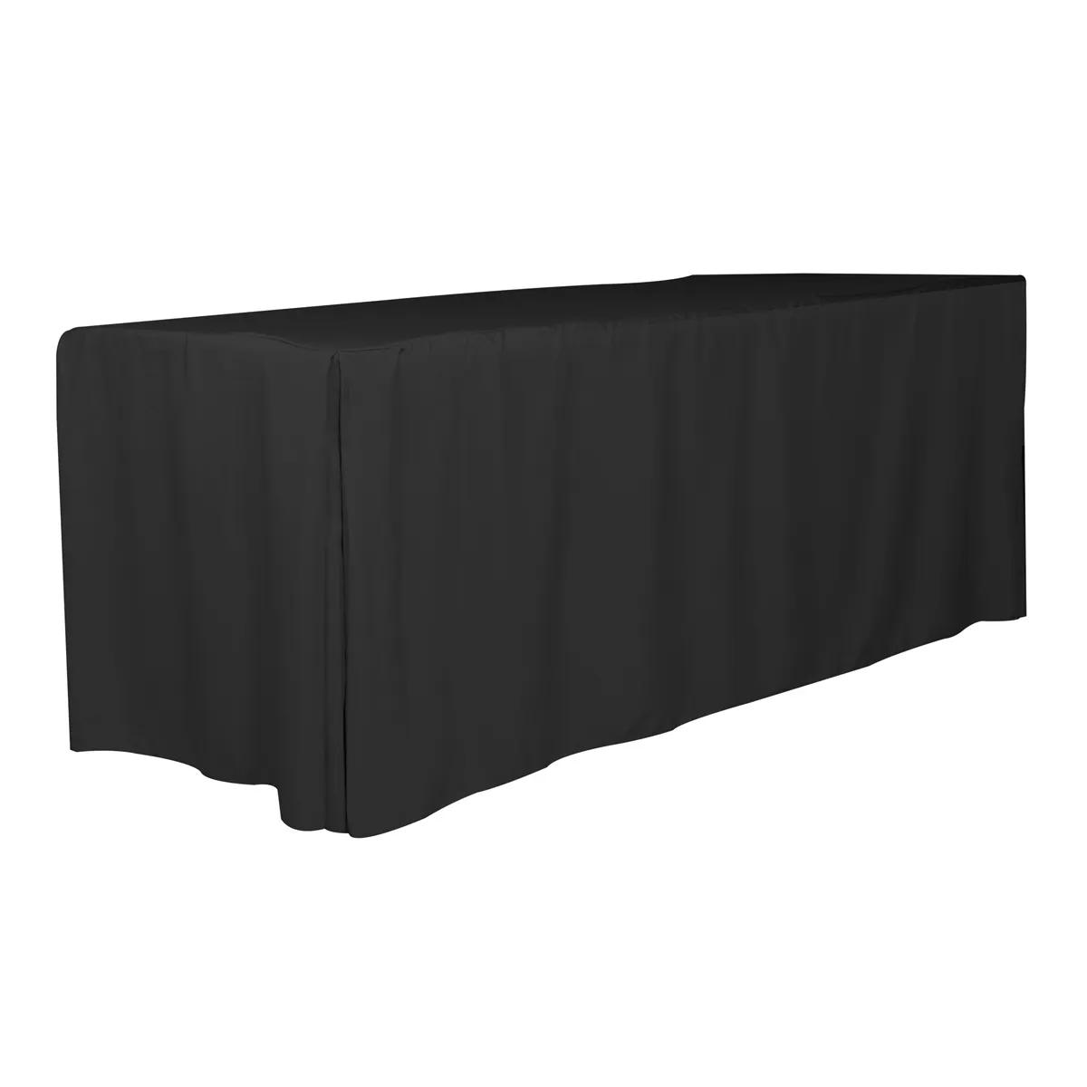 Fitted Table Cover 4-Sided 8 Foot Polyester One Color - 96 x 30 in - product view 2