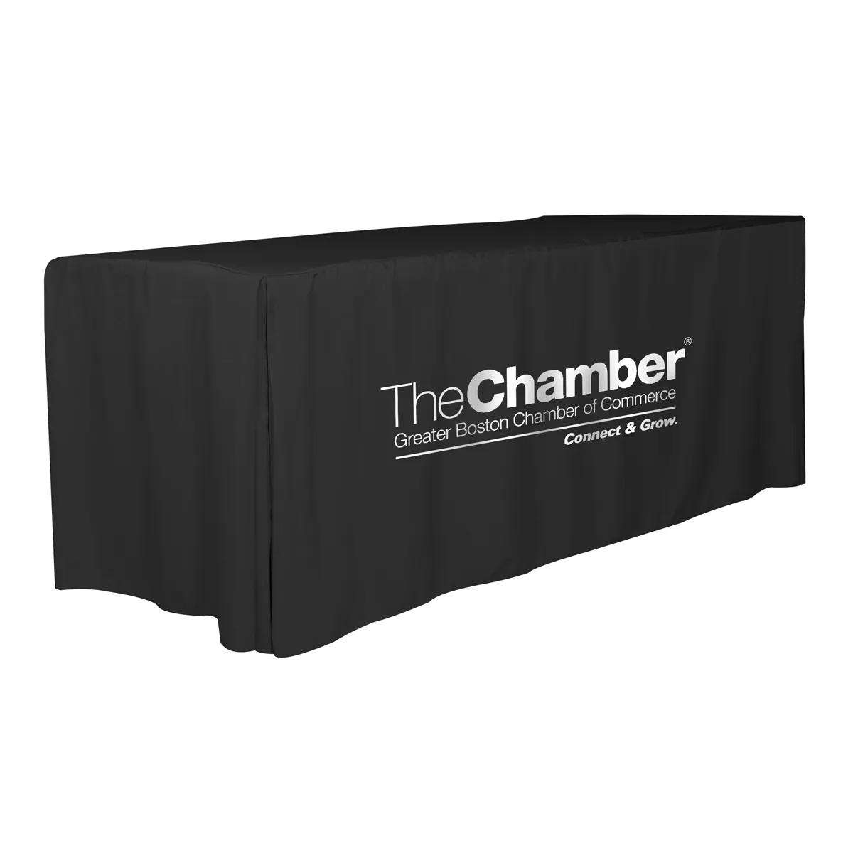 Fitted Table Cover 4-Sided 8 Foot Polyester One Color - 96 x 30 in - product view 8