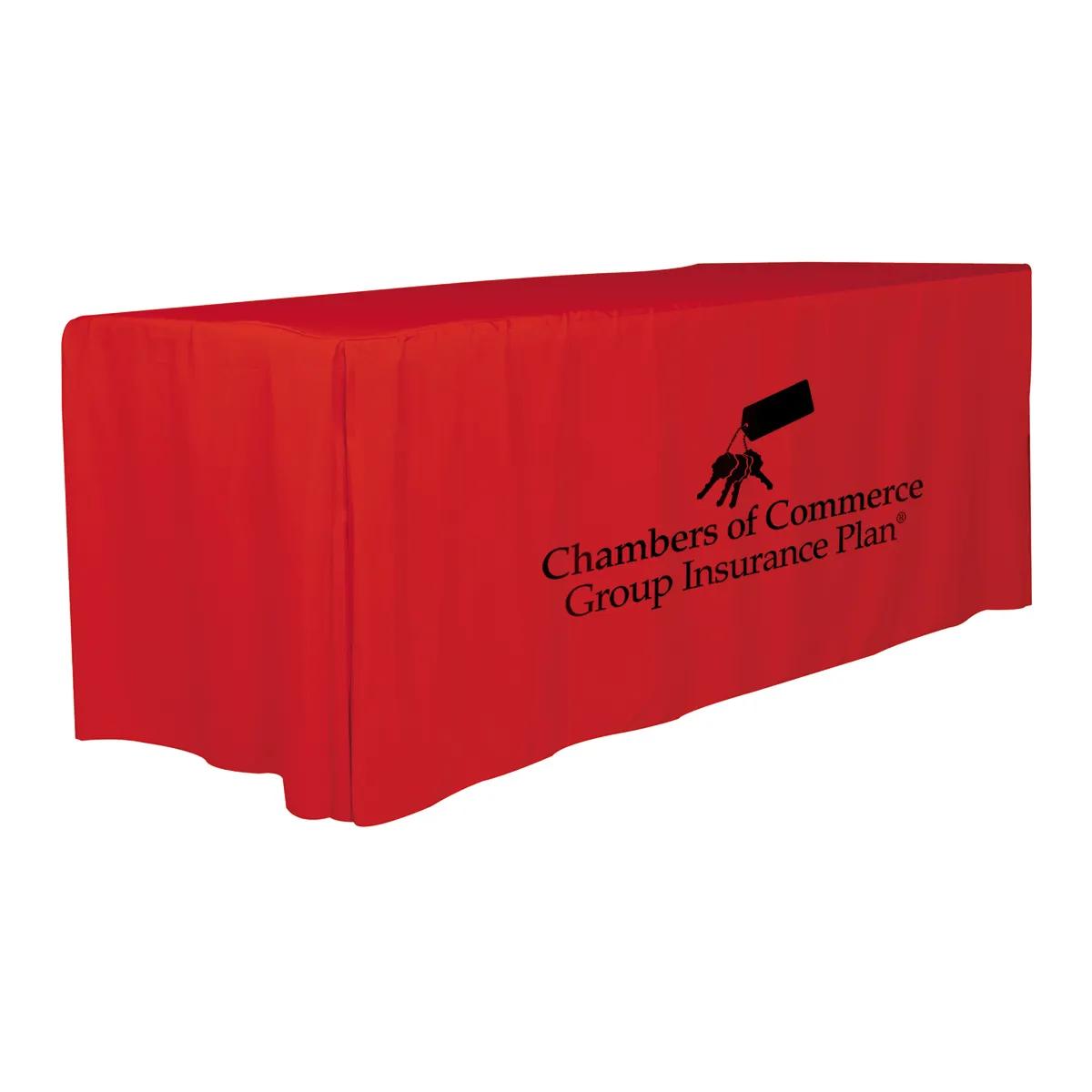 Fitted Table Cover 4-Sided 8 Foot Polyester One Color - 96 x 30 in - product view 10