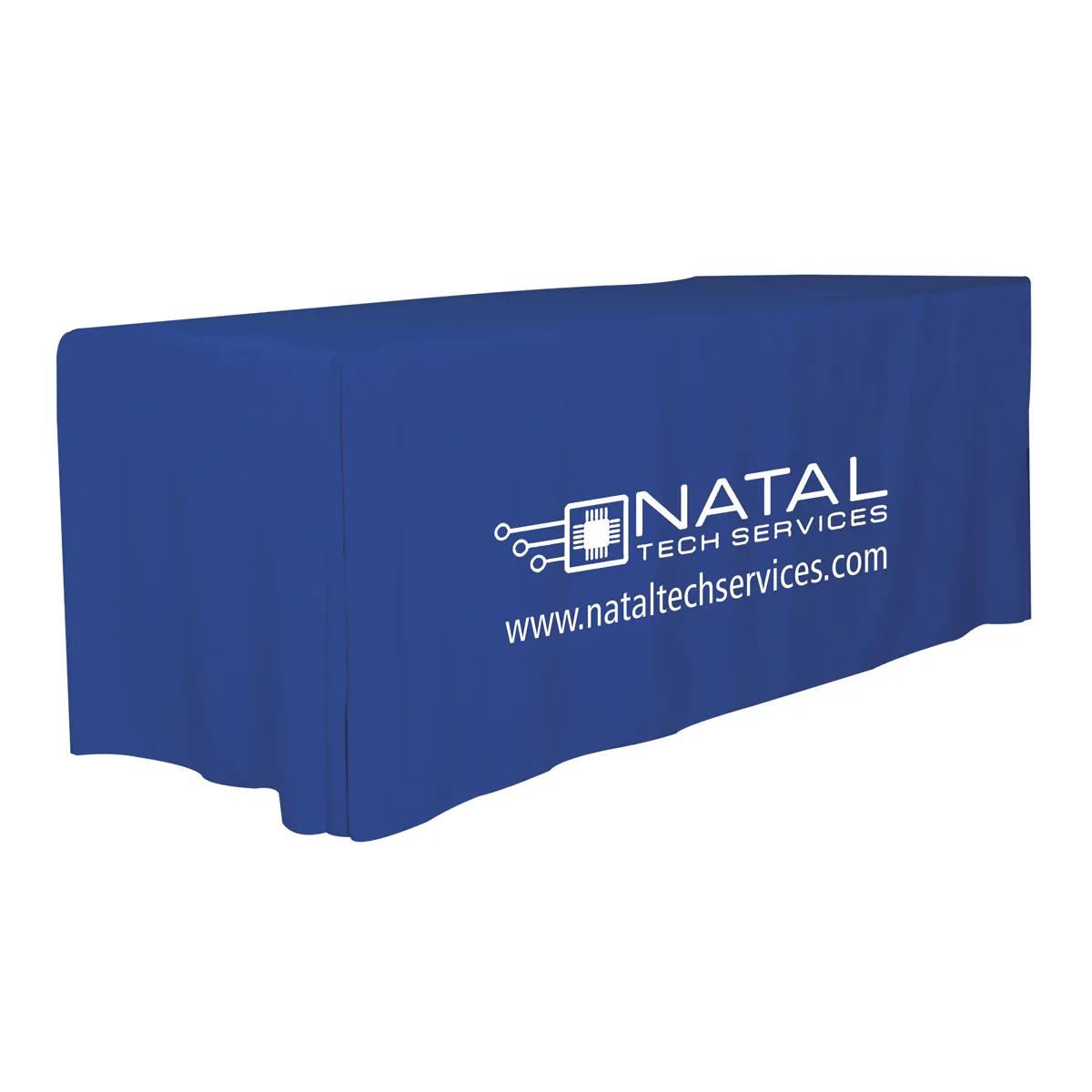 Fitted Table Cover 4-Sided 8 Foot Polyester One Color - 96 x 30 in - product view 12