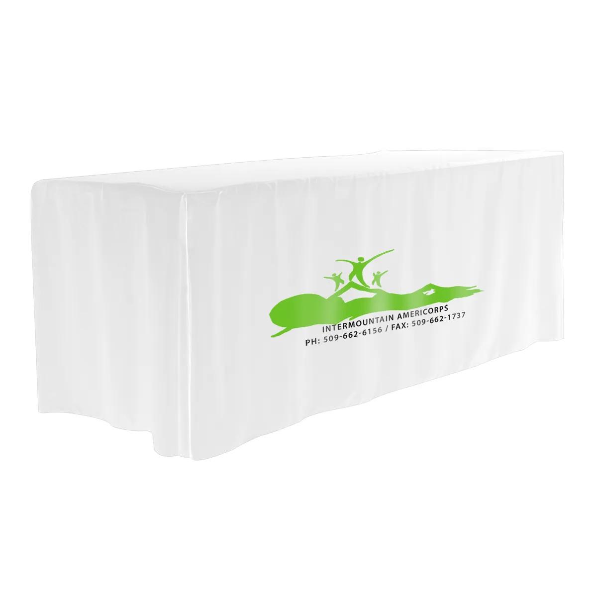 Fitted Table Cover 4-Sided 8 Foot Polyester One Color - 96 x 30 in - product view 13