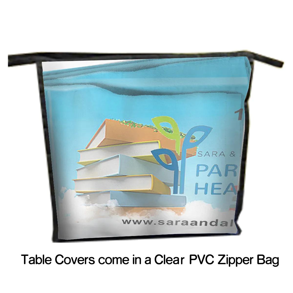 Table Cover Fitted Dye Sublimation Polyester - 6 ft - product view 2