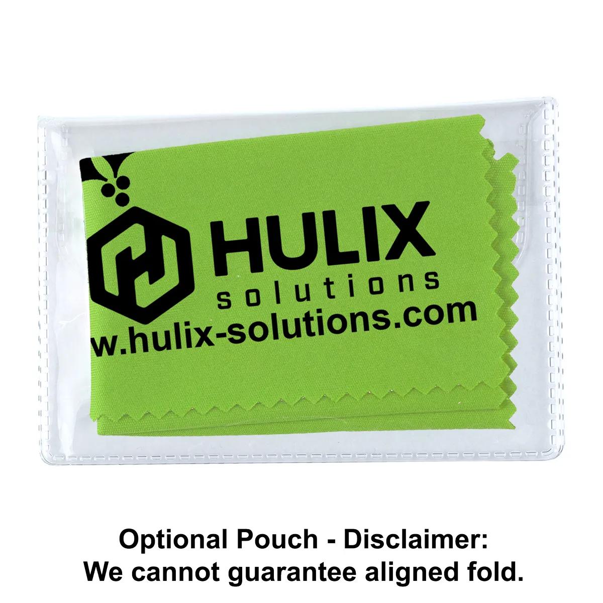 Microfiber Cleaning Cloth Recycled RPET Screen - 6 x 6 in - product view 4