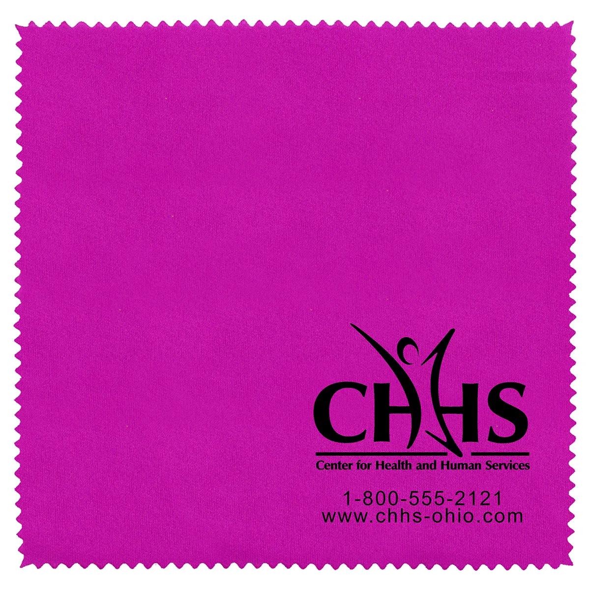 Microfiber Cleaning Cloth Recycled RPET Screen - 6 x 6 in - product view 11