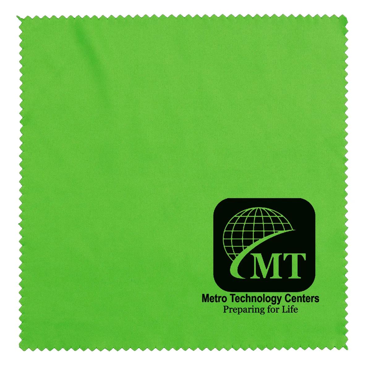 Microfiber Cleaning Cloth Recycled RPET Screen - 6 x 6 in - product view 17