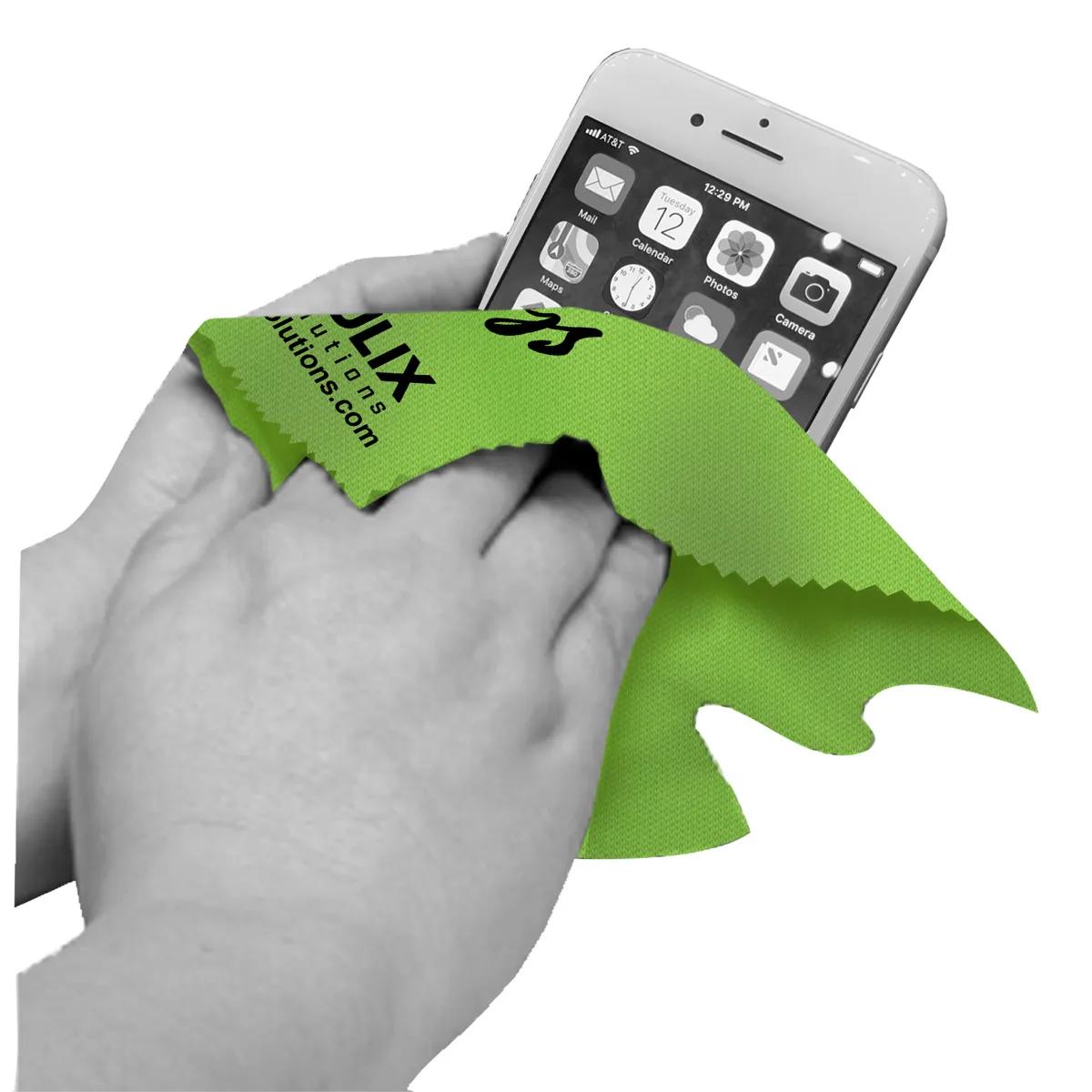 Microfiber Cleaning Cloth Recycled RPET Screen - 6 x 6 in - product view 33