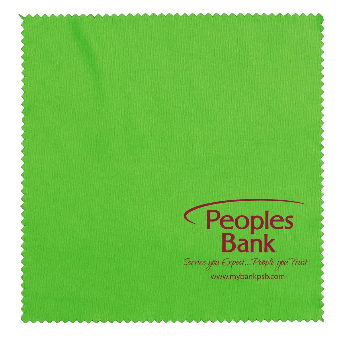 Microfiber Cleaning Cloth Recycled RPET Screen - 6 x 6 in - product view 39