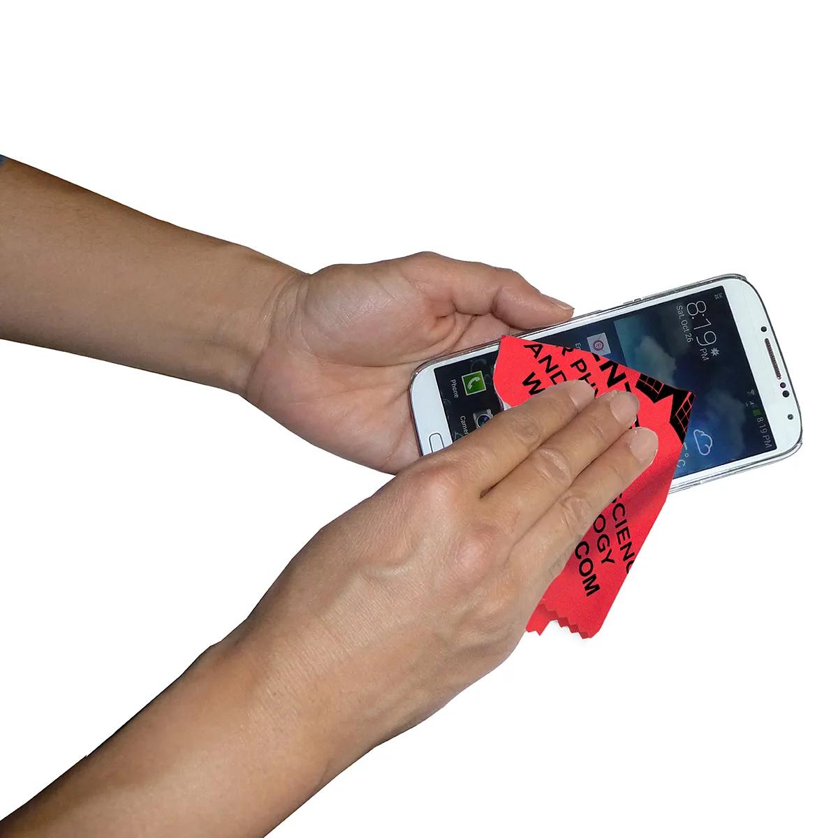 Microfiber Cleaning Cloth XL Recycled RPET Screen - 8 x 8 in - product view 12